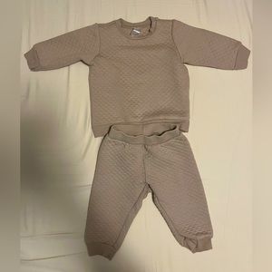 H&M Baby Quilted Sweater Jogger Set